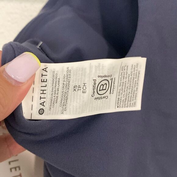 2- NWT-Athleta- long line sports bras- size XS - Picture 4 of 16